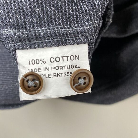 BROOKLYN TAILORS Womens Sz Small S Cotton Shirt Dress EUC Short Sleeve Blue - Picture 6 of 7